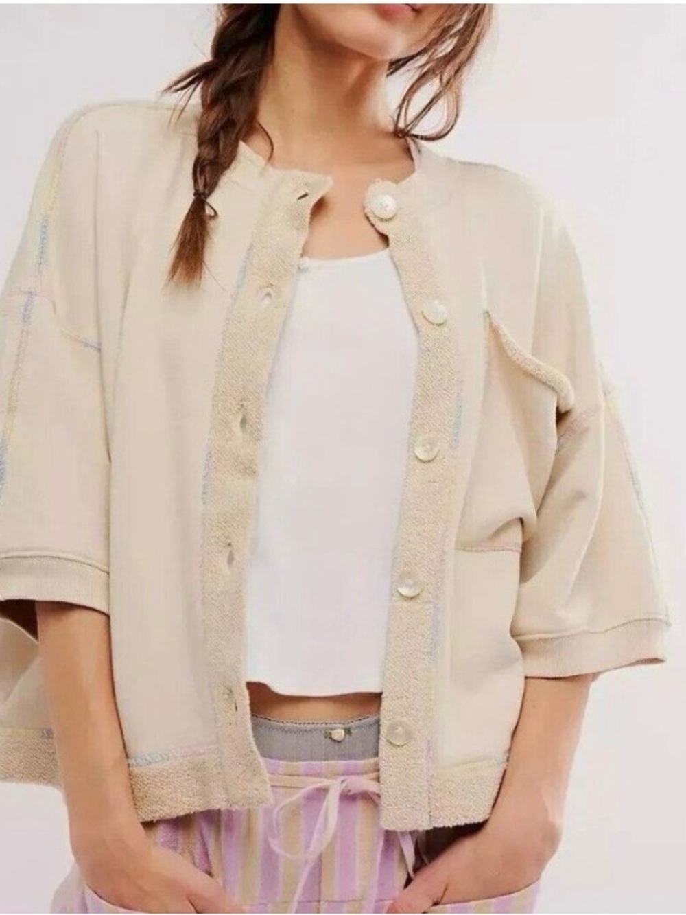 Free People Matilda Sweatshirt Top - Picture 3 of 10